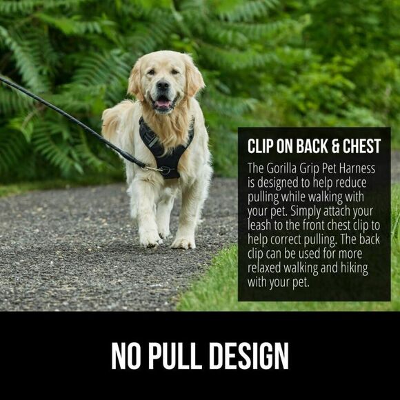 Gorilla Grip No Pull Comfortable Durable Dog Harness with Handle Sz S NWOT - Picture 6 of 9